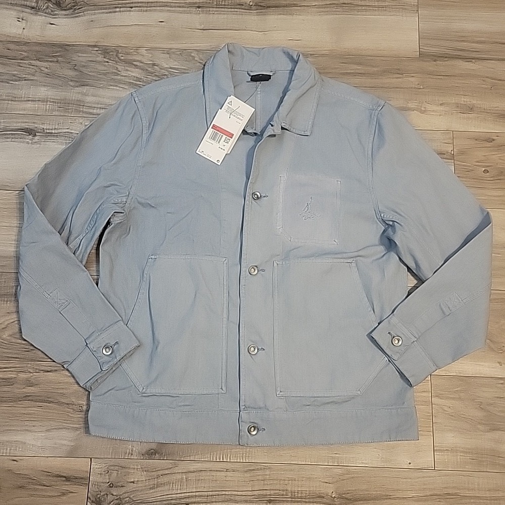 Air Jordan Men's Essentials Chicago Workwear Jacket‎ Blue Size Large FN4527-436